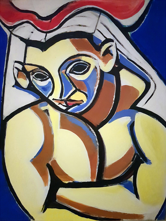 Hermafrodyta Daosid - Acrylic painting on canvas - Łukasz Maciej Klimowski